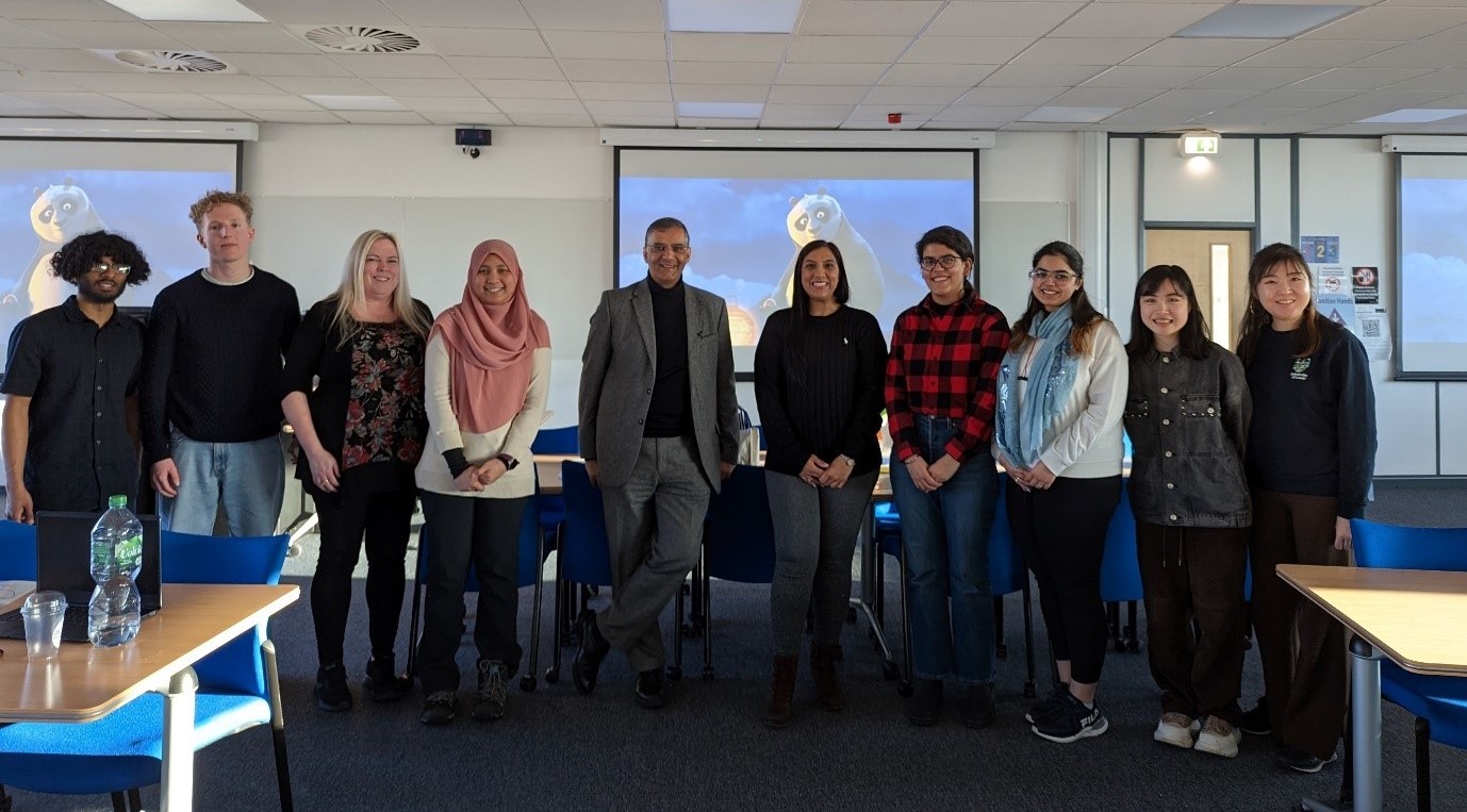 Influential leader, Rashik Parmar MBE, FBCS, joins masters students