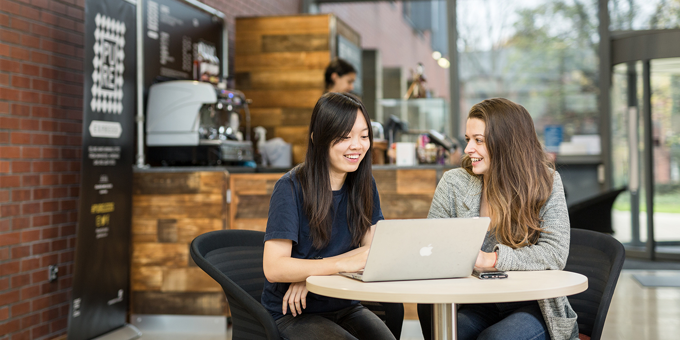Students in the Charles Thackrah Cafe