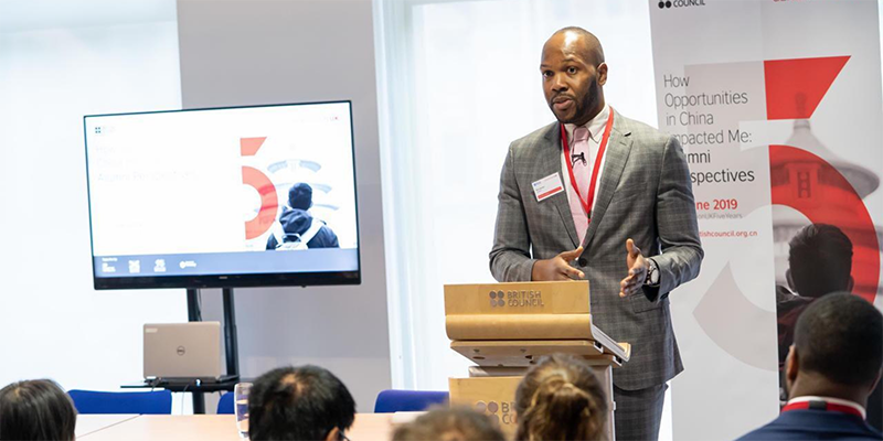Gary Izunwa delivering a presentation