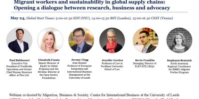 CIBUL Webinar: Migrant Workers and Sustainability in Global Supply Chains