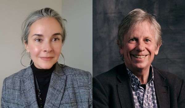 Headshots of Addi Manolopoulou and Steve Toms