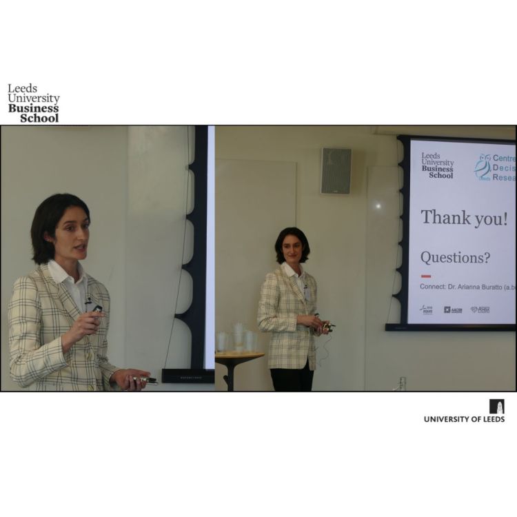 Arianna Buratto attended the 2nd Scottish Behavioural Sciences Conference at the University of Glasgow Adam Smith Business School