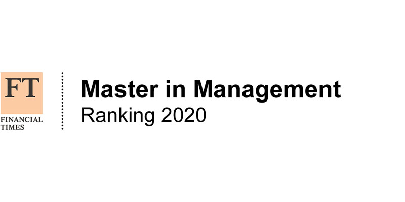 Financial Times Master in Management Ranking 2020 logo