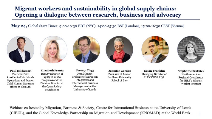 CIBUL Webinar: Migrant Workers and Sustainability in Global Supply Chains