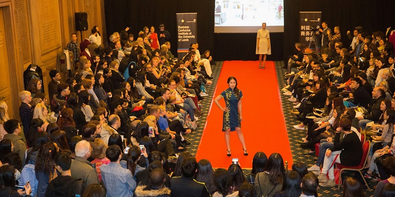 Fashion show hosted by the Business Confucius Institute at University of Leeds