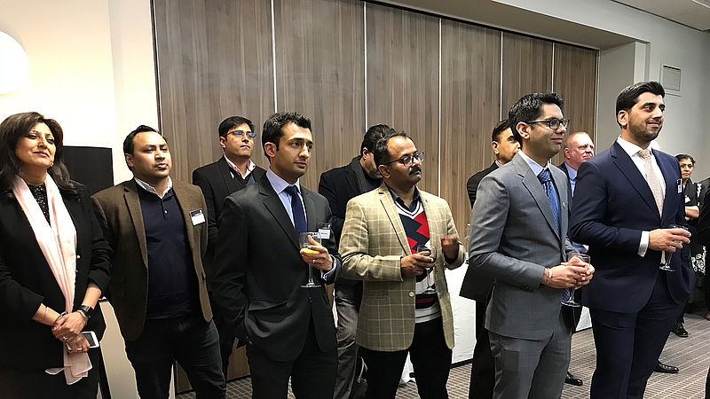 India trade delegation networking reception