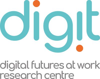 Digit logo with "Digital futures of work research centre" strapline underneath