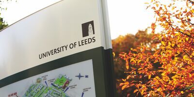 University sign and map