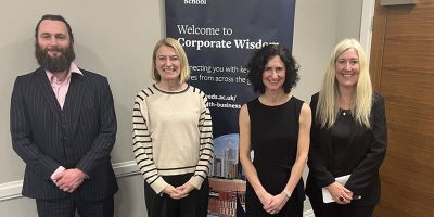 Left to right: Iain Clacher, Catherine Thristan, Frances Milner, Anna France