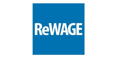 Blue background with white text saying ReWAGE
