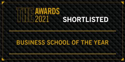 THE Business School of the year logo