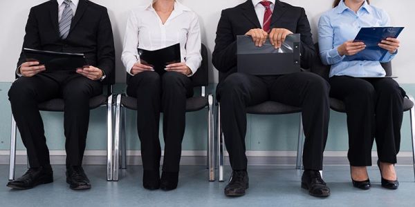 People sat on chairs