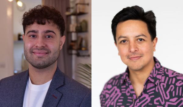 Headshots of Sanjay Popat and Brandon Baker