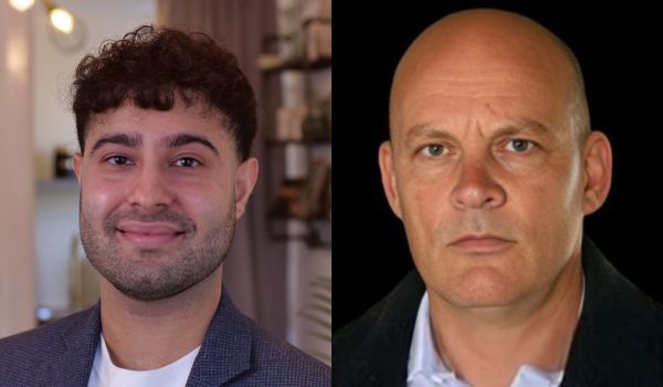 Headshots of Sanjay Popat and Nigel Taberner