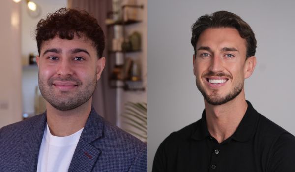 Headshots of Sanjay Popat and Tom Dickinson