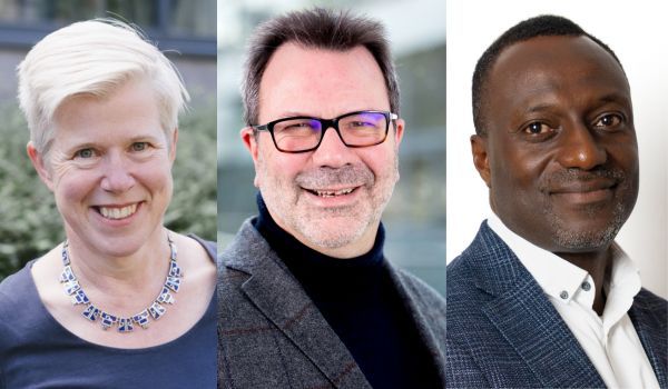 Headshots of Alice Owen, Felix Kumi-Ampofo and Gary Dymski