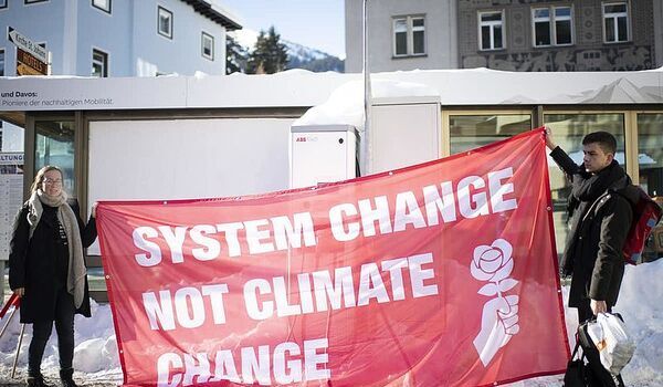 Davos protestors
