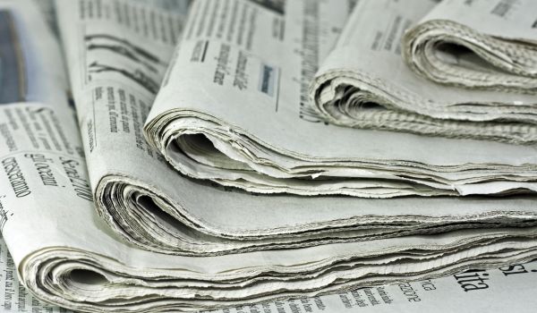 Pile of newspapers