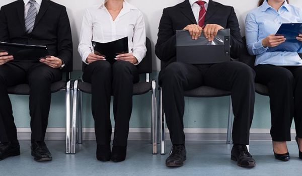 People sat on chairs