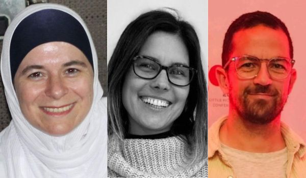 Headshots of Deema Refai, Ewa Lelontko and Yousef Qaisi