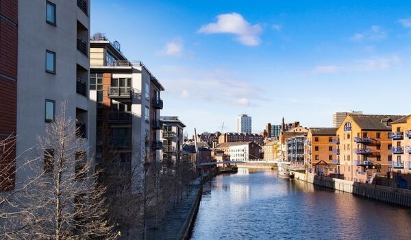 Leeds canal and buildings