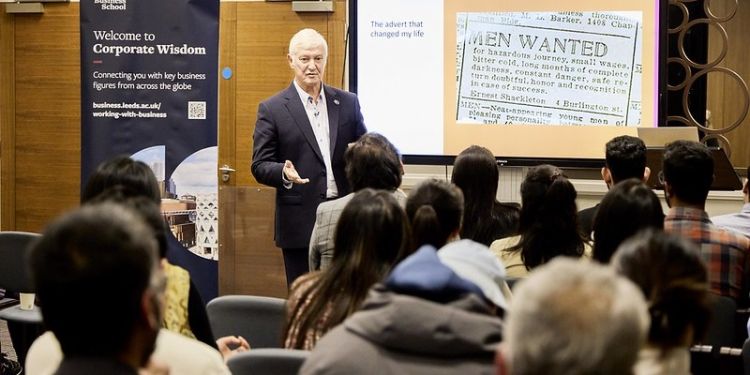 Jon Geldart presenting