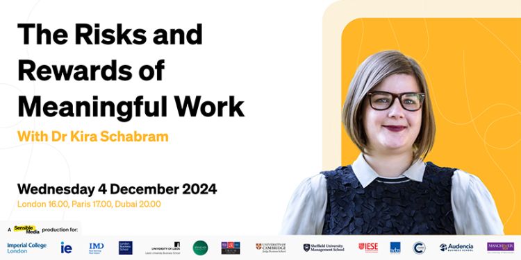 Sensible Media - The Risks and Rewards of Meaningful Work Webinar - December 2024