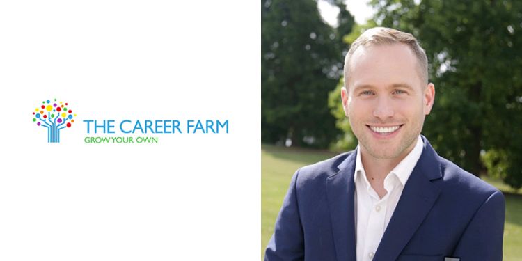 Career Farm logo and Ben Laker