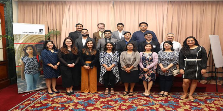 Group photograph of the participants of the New Delhi alumni event