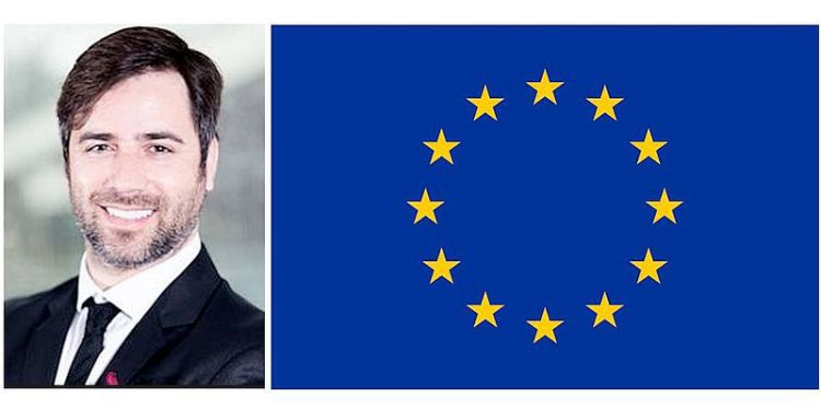 Profile picture of Dr Miguel Torres and the European flag