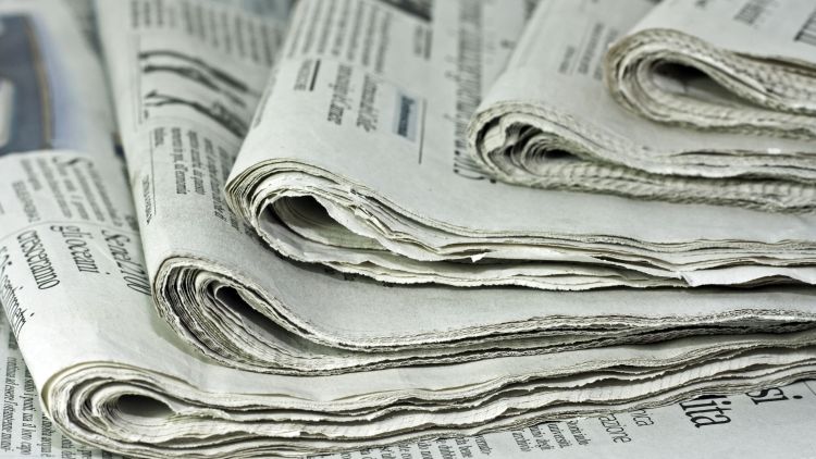 Pile of newspapers