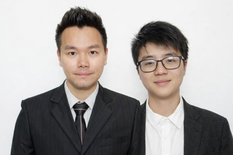 Hugo Lam and Chris Xiong face the camera