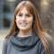 Emily Catterson outside on the Western Campus, Leeds University Business School