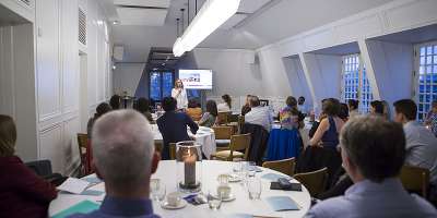 Photograph from the alumni event