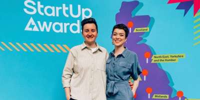 Jazz Moodie and Elle Upshall at StartUp Awards